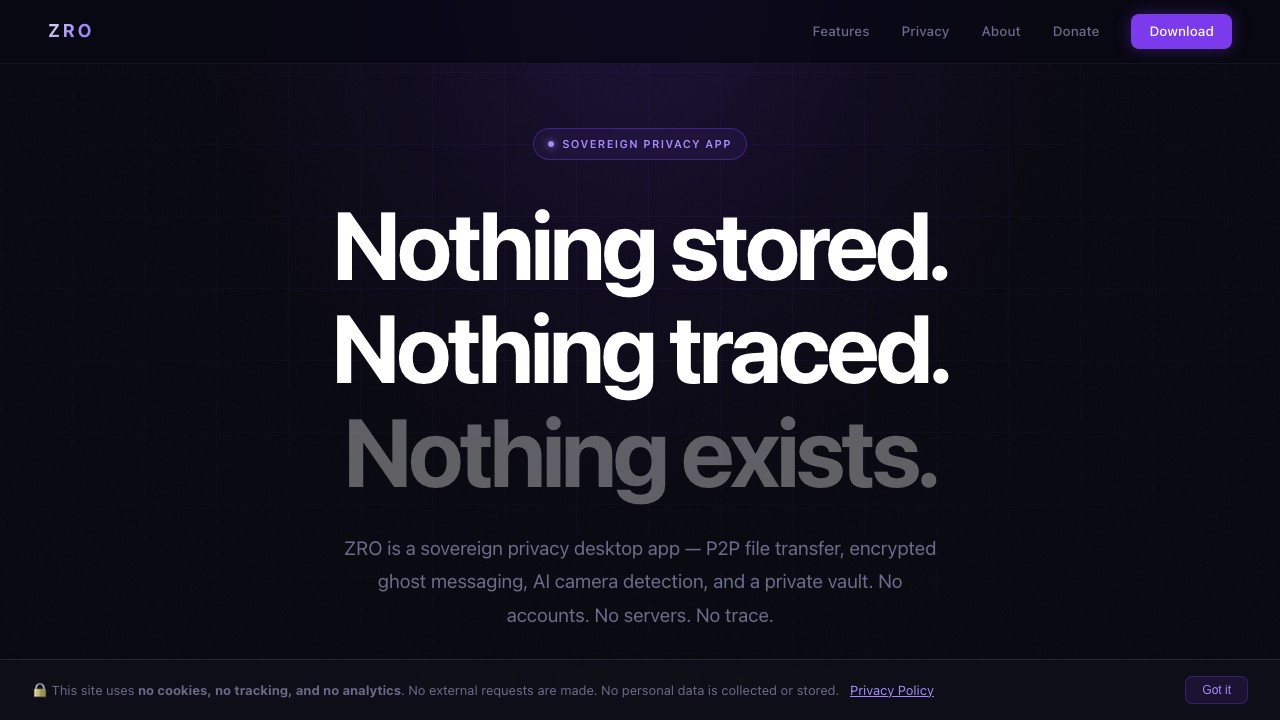 ZRO Ghost screenshot